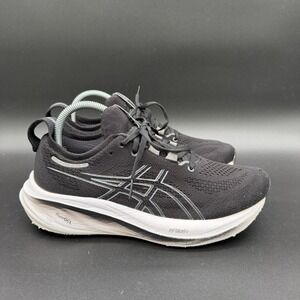 Asics Gel Nimbus 26 Black White Athletic Running Shoes Sneakers Men's Size 8